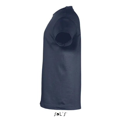 Tricou albastru închis trioc regent kids 150g din bumbac cu mâneci scurte și gât rotund simplu