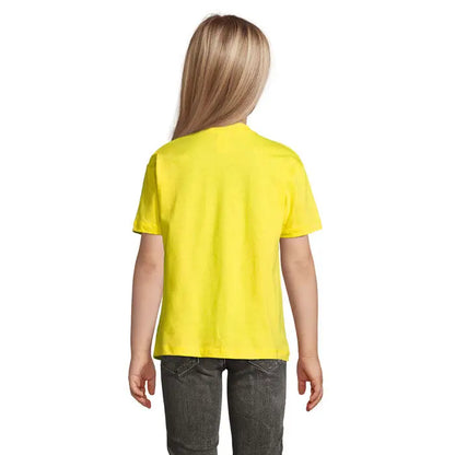 Tricou regent kids 150g galben viu mâneci scurte din material ușor pentru copii