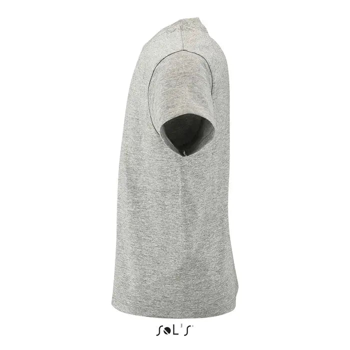 Tricou pentru copii trioc regent 150g heather gri cu mâneci scurte și decolteu simplu rotund