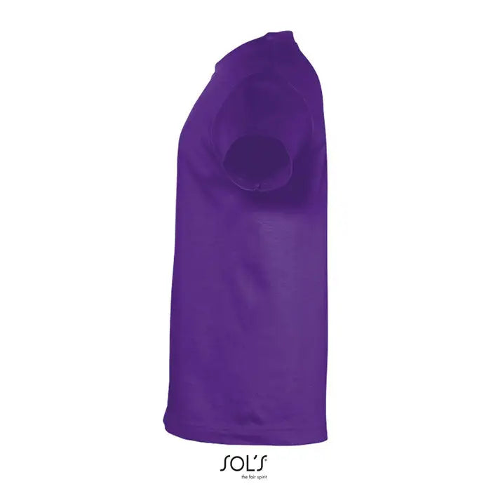 TrioC regent kids tricou mov cu mâneci scurte și decolteu simplu din bumbac moale 150g