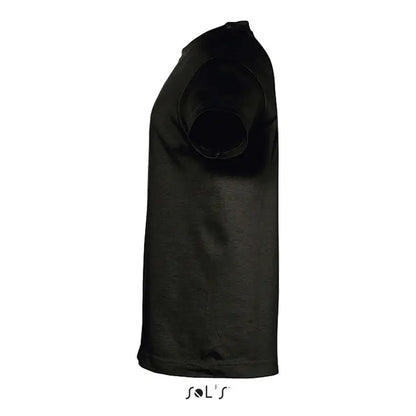 Tricou negru cu mâneci scurte trioc regent kids 150g cu design simplu și textură subtilă pentru copii