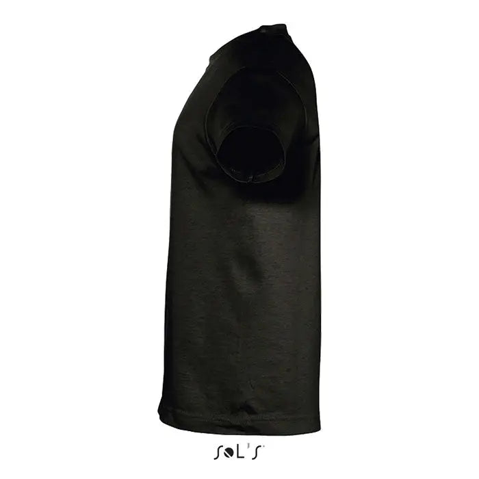 Tricou negru cu mânecă scurtă trioc regent kids 150g cu design simplu și textură subtilă