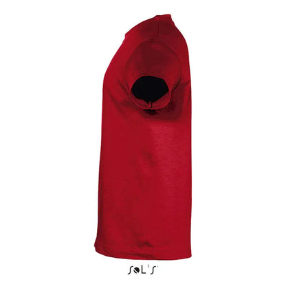 Tricou roșu pentru copii sol’s trioc regent 150g cu mâneci scurte și guler interior negru