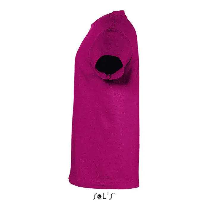 Tricou vibrant magenta trioc regent kids 150g din bumbac moale cu mâneci scurte și guler clasic rotund