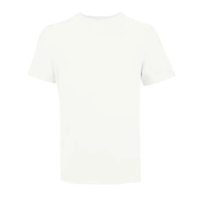 Tricou alb simplu trioc tuner 150 cu mâneci scurte și guler rotund pentru uz casual