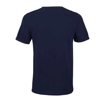 Tricou albastru închis cu mâneci scurte trioct tuner 150 din material bumbac pentru uz casual