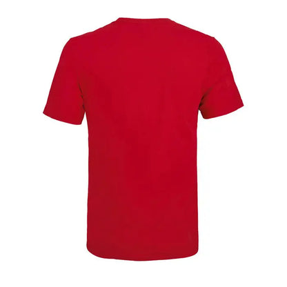 Tricou roșu trioc tuner 150 cu mâneci scurte și guler rotund clasic, ideal pentru uz casual