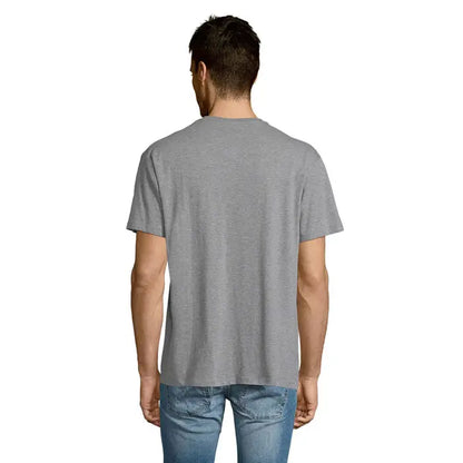 Tricou trioc victory gol v 150 gri heather cu mâneci scurte și guler rotund din material moale