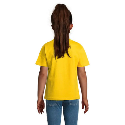 Tric imperial kids 190g tricou galben strălucitor cu mâneci scurte pentru copii din material rezistent
