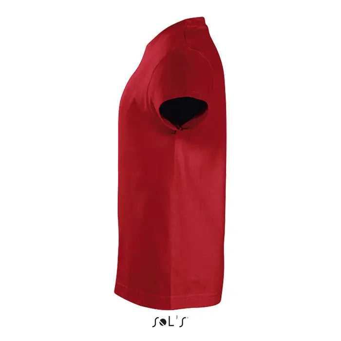 Tric imperial kids tricou rosu cu maneci scurte si captuseala interioara neagra din material de 190g