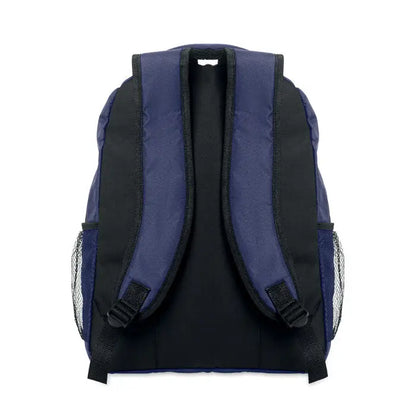 Rucsac troler navy blue și negru 600d rpet cu buzunare laterale din plasă pentru organizare eficientă
