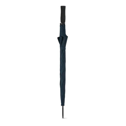 Umbrela de 23 inch cu maner si varf negru si panza albastru inchis rezistenta la vant pentru golf