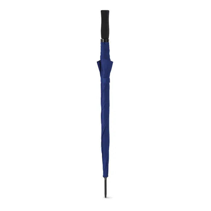 Umbrela de 23 inch albastru navy cu mâner ergonomic negru și vârf metalic rezistent pentru golf