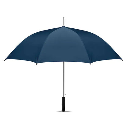 Umbrela de 27 inch navy blue cu mâner negru și ax metalic pentru protecție împotriva ploii