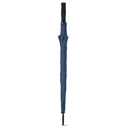 Umbrelă de golf navy blue de 27 inch cu mâner și vârf negru pentru protecție împotriva ploii