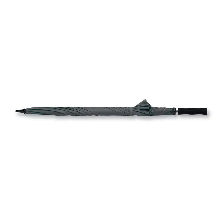 Umbră de 30 inch gri închis cu mâner și vârf negre, material rezistent și design elegant