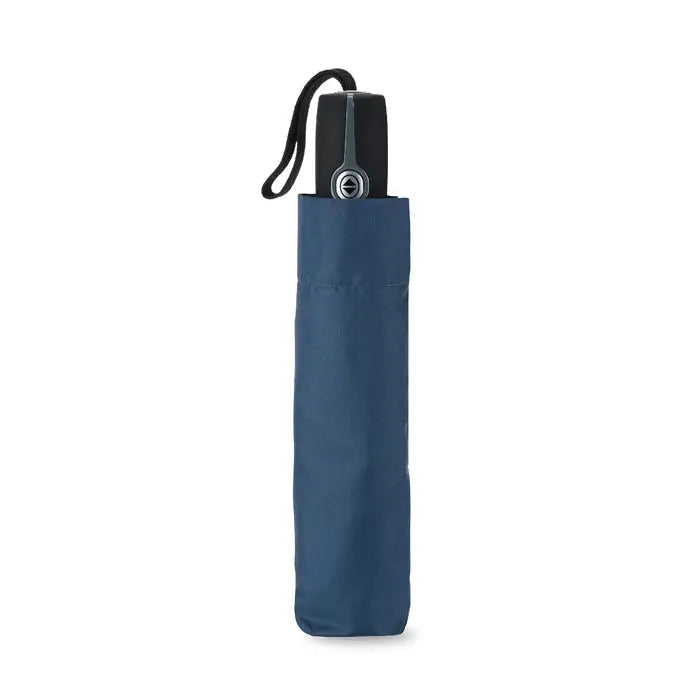 Umbrela de lux rezistenta la vant de 21 inch navy blue cu maner negru si curea de incheietura