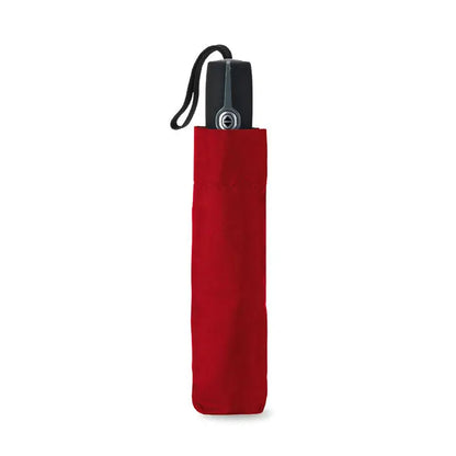 Husă roșie pentru umbrelă de lux rezistentă la vânt de 21 inch cu mâner negru și curea pentru mână