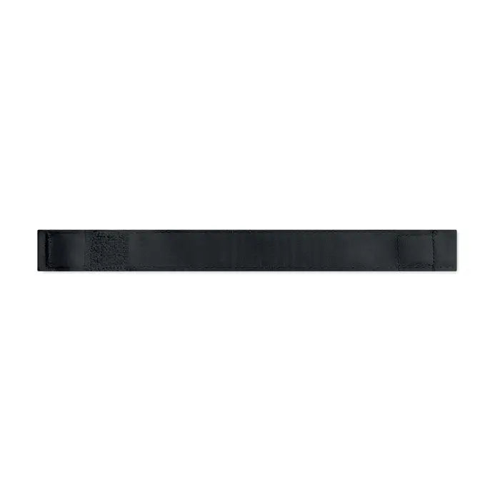 Umbrela rezistenta la vant de 27 inch cu bretea velcro neagra, finisaj mat si margini ranforsate