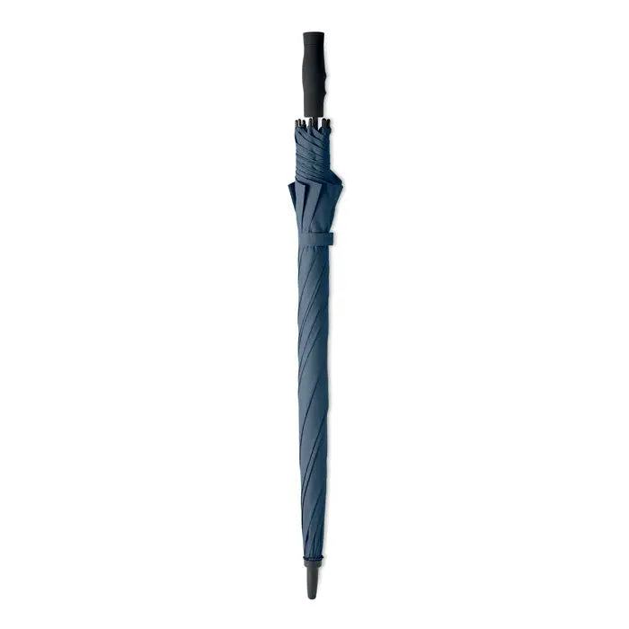 Umbrela rezistenta la vant de 27 inch navy blue cu maner si varf negru pentru protecție la golf