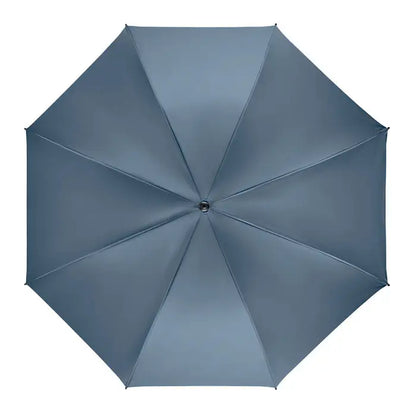 Umbrela rezistenta la vant 27 inch, mat gri, design minimalist cu cusaturi subtile pe nervuri