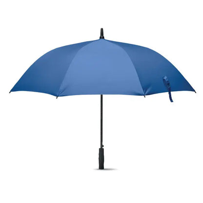 Umbrelă rezistentă la vânt 27 inch albastră solidă cu mâner și ax negru, elegantă și robustă pentru golf