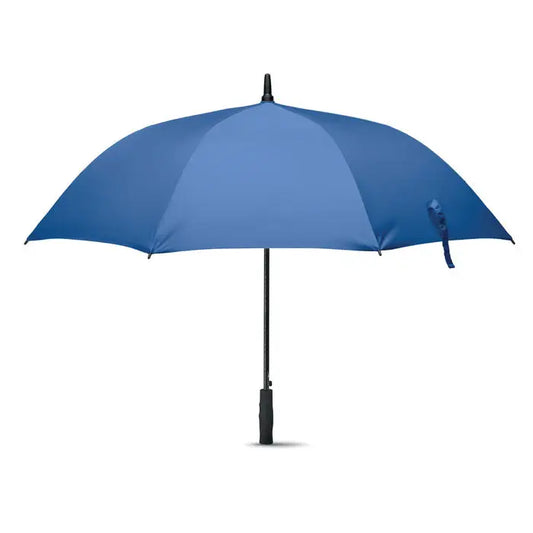 Umbrelă rezistentă la vânt 27 inch albastră solidă cu mâner și ax negru, elegantă și robustă pentru golf