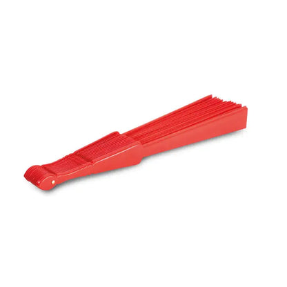 Ventilator manual pliant din plastic roșu cu design modern și elegant pentru răcire manuală